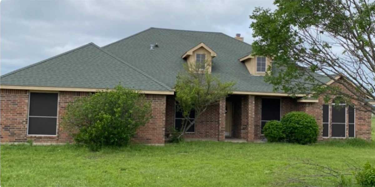home after Storm Roof replacement
