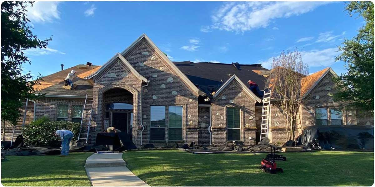 home after roofing replacement